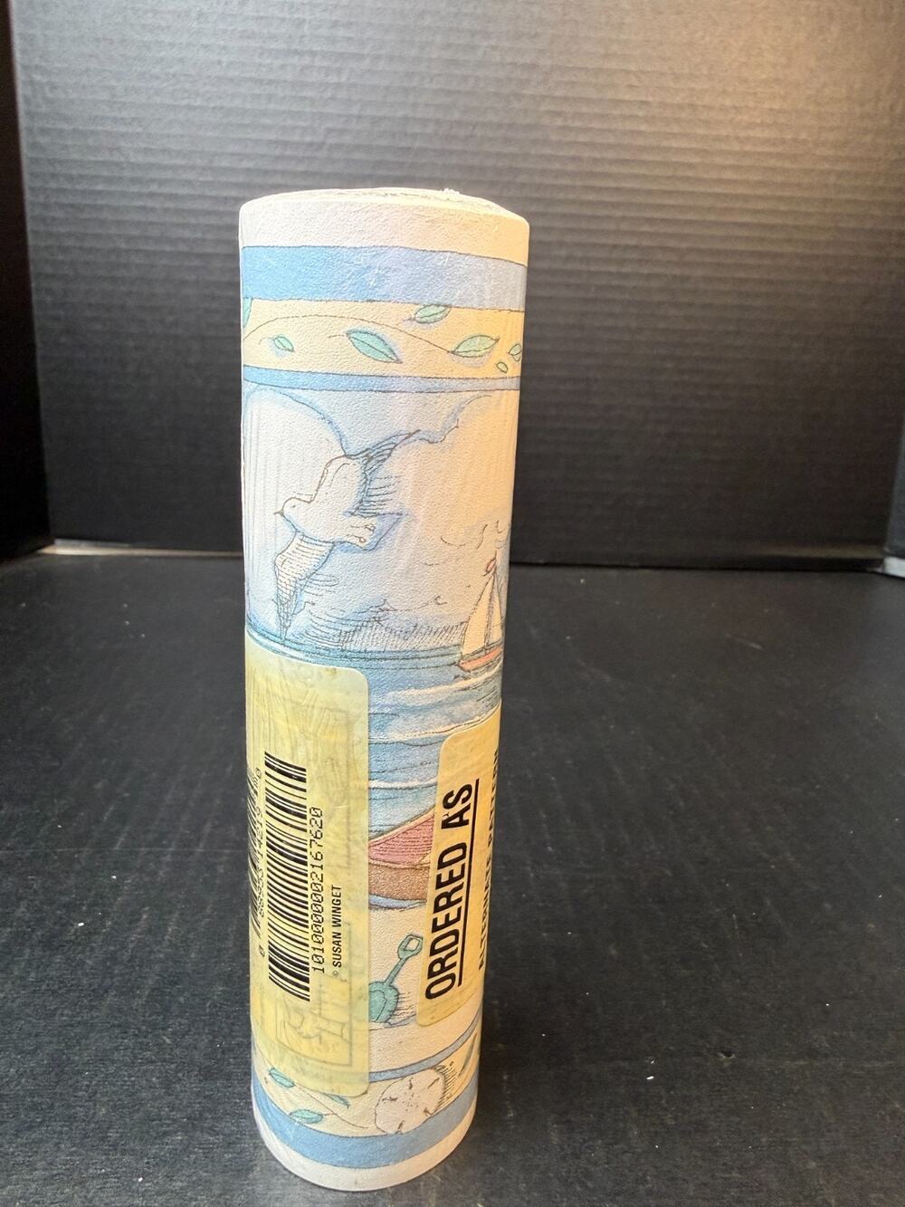 Fashion Point Coordinated Borders Coastal Lighthouse USA AM2141B Vtg Wallpaper